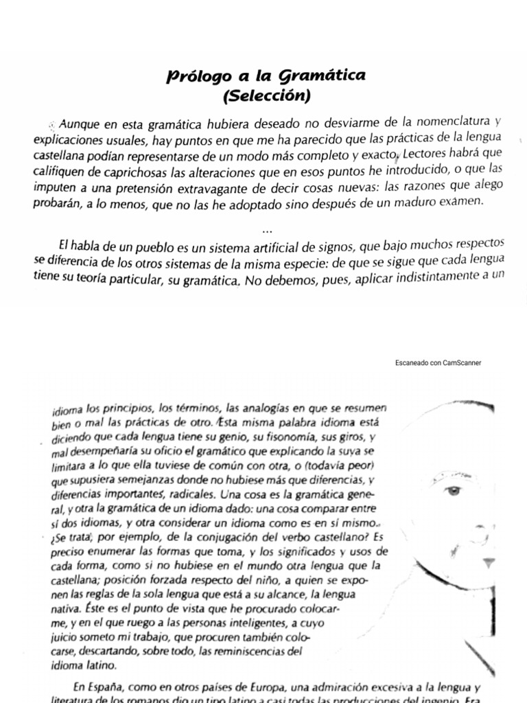 Prólogo A La Gramática de Andrés Bello | PDF