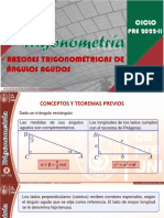 SEMANA 2 B Razones trigonométricas para ángulos agudos. SESION 2,2  RTAA - PRE 2022-2 _V2