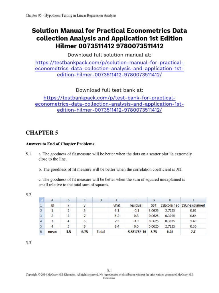 Practical Econometrics Data Collection Analysis and Application 1st ...
