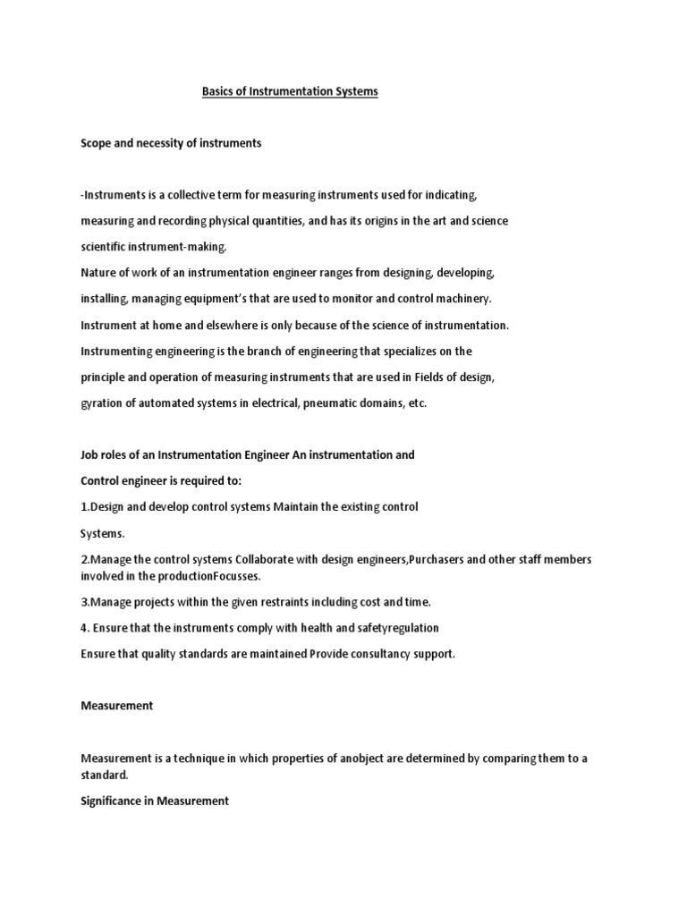 Basic of Instrumentaion (181534) | PDF | Science & Mathematics ...