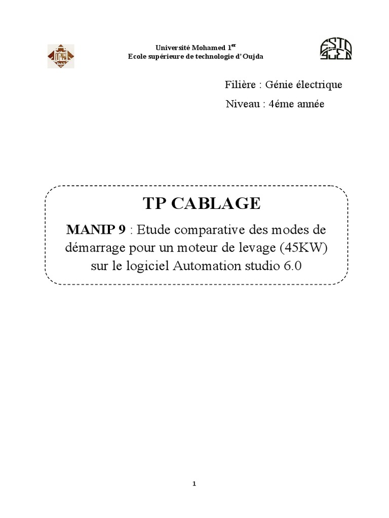Étude Démarrage Moteur Levage | PDF