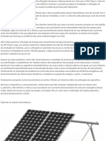 Antes de Tudo, o Apoiaria Na Escolha Pela Utilização de Placas Voltaicas