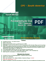 Formaldehyde Overview - TIET Telecon March 21st 2006