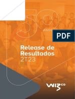 Press Release Do Resultado Da Wiz Do 2T23