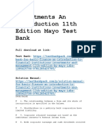 Investments An Introduction 11th Edition Mayo Test Bank Download