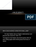 Law of Gravity