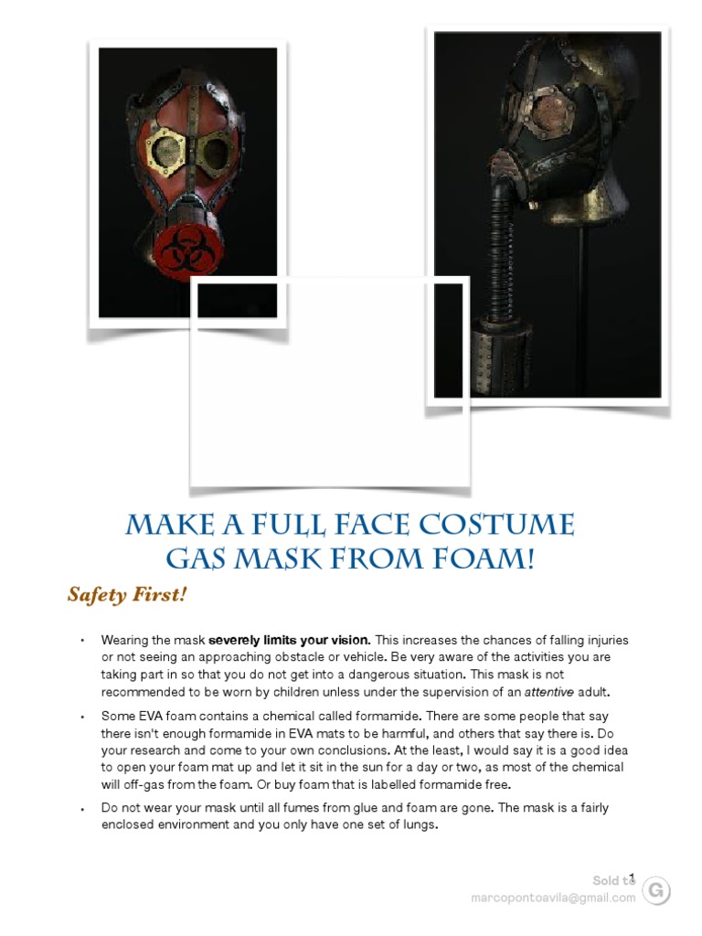 Gas Mask Full Face Revised Mar 2022 | PDF
