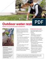 Outdoor Water Restrictions Summary Guide - Calgary