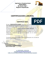 Certificado Laboral