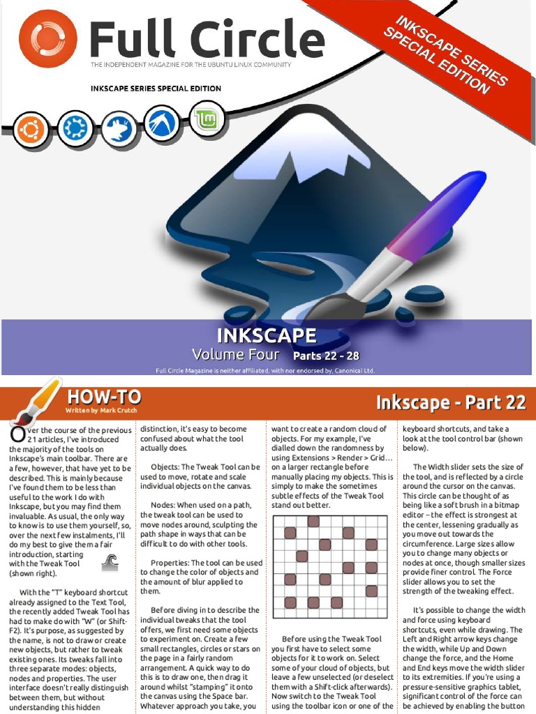 Full Circle Inkscape Special Edition N4 Pdf Keyboard Shortcut Color