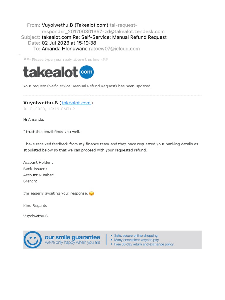 Re SelfService Manual Refund Request PDF