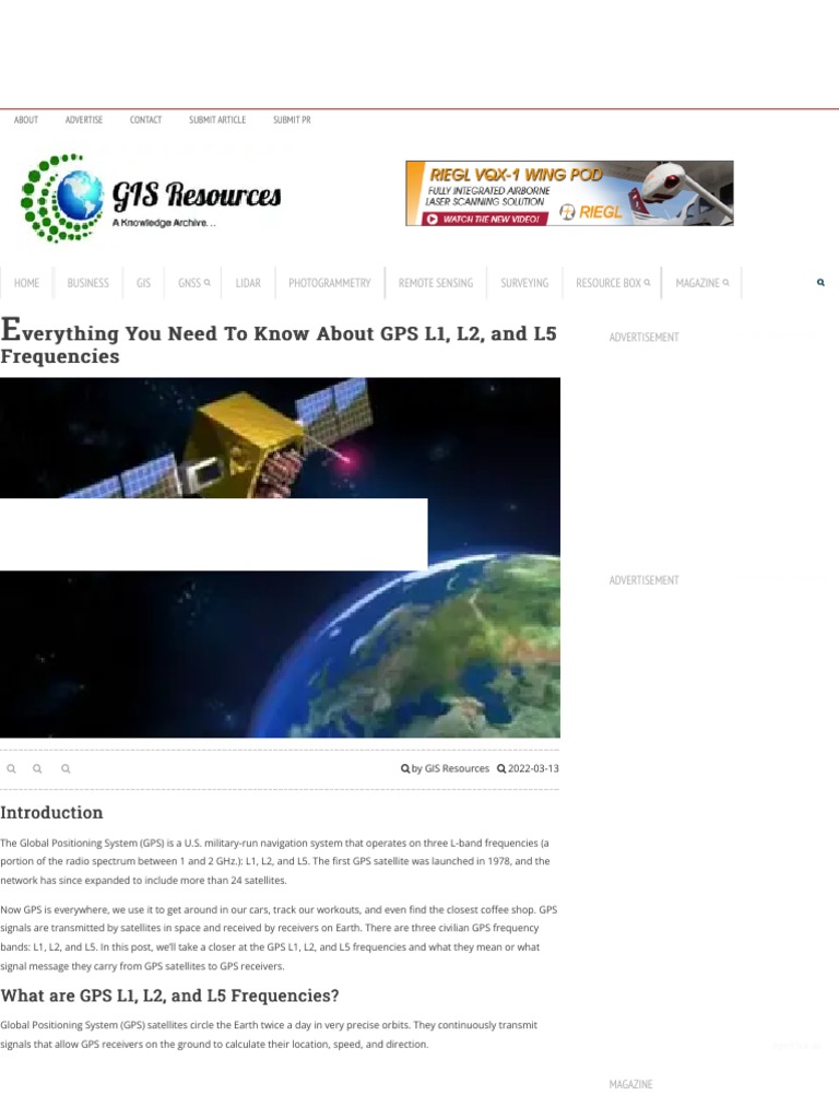 GPS Frequencies PDF