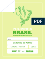 Provinha Brasil 1-2014 Caderno Aluno Leitura