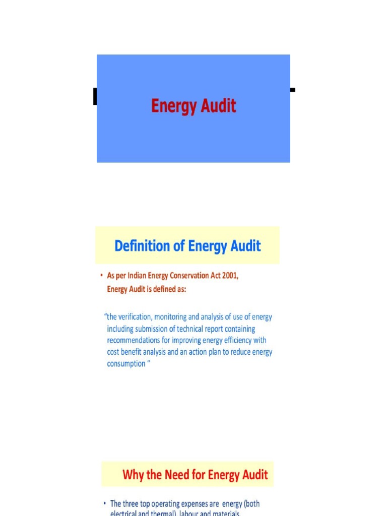 Energy Audit PDF