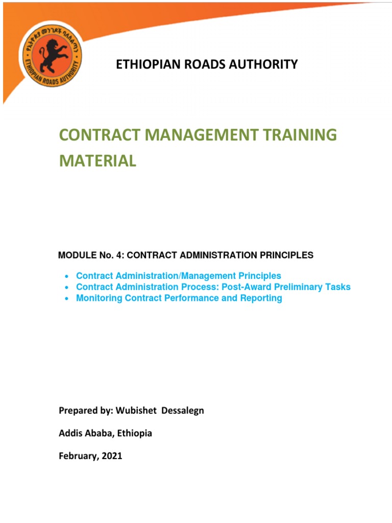 Module 5 - Contract Mangmnt Basic Principles | PDF | Project Management ...