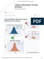 MissForest - A Better Alternative To Zero (Or Mean) Imputation