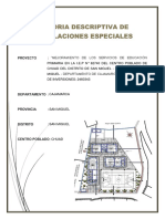 Memoria Descriptiva Electricas - Comunicaciónes