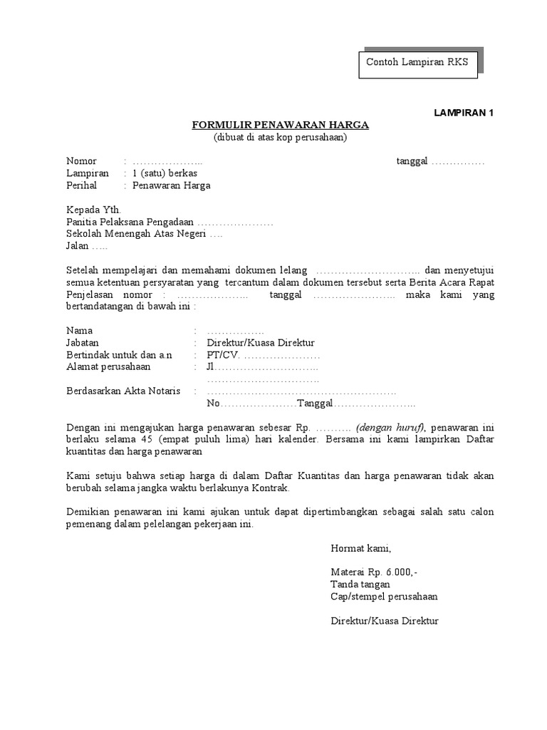 Contoh Lamp - Rks | PDF