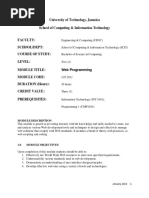 CIT2011 Web Programming Syllabus2014