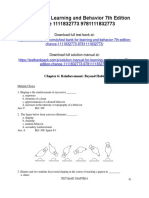 Learning and Behavior 7th Edition Paul Chance Test Bank Download