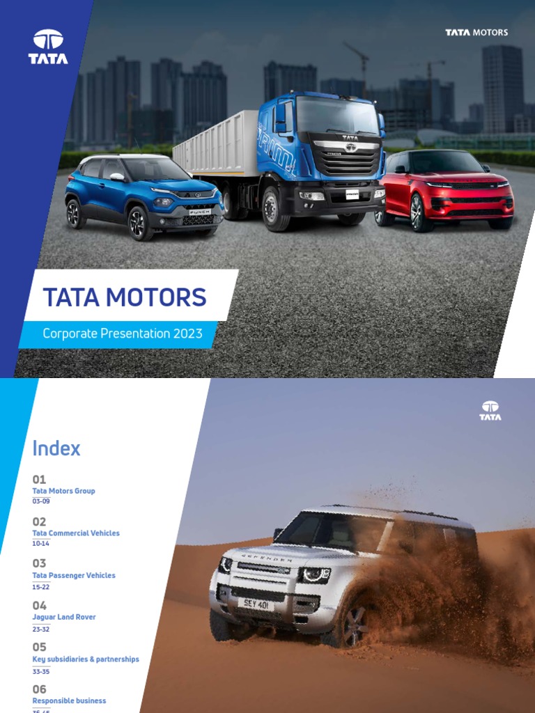 Tata Motors Corporate Presentation 2023 | PDF | Automotive Industry | Car