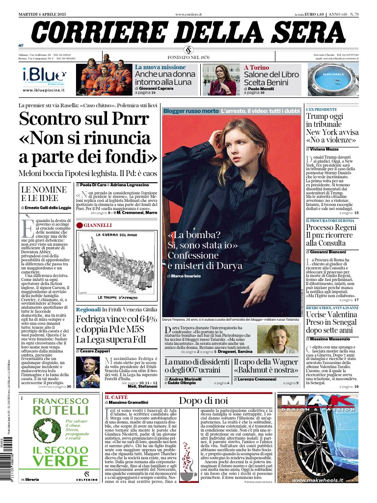 Corriere Della Sera - 10 Ottobre 2024 | PDF, image size:768x1024