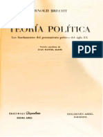 Brecht, Arnold, Teoría Política. Barcelona. Ediciones Ariel, 1963. 1-19
