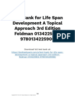 Life Span Development A Topical Approach 3rd Edition Feldman Test Bank Download