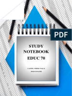 Study Notebook Educ 70