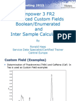 Empower 3 FR2 Advanced Custom Fields Boolean_Enumerated and Inter Sample Calculations