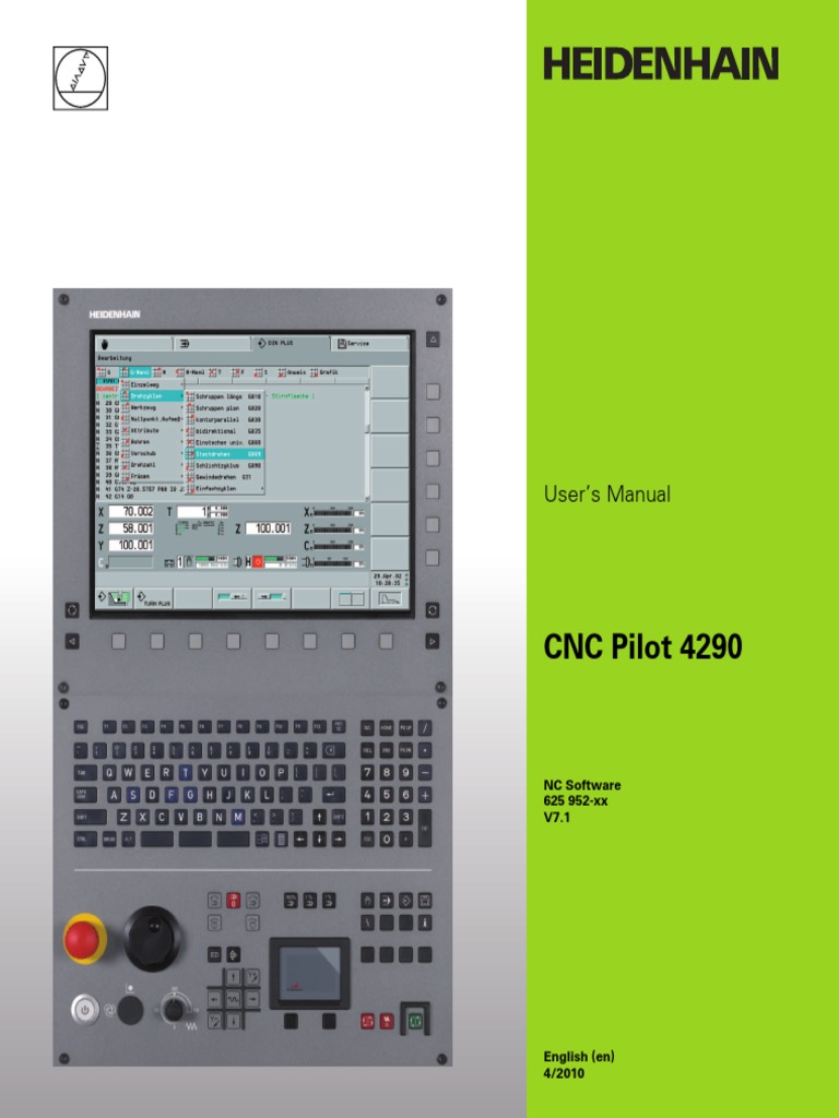 チップ CNC Pilot 4290 User Manual | PDF