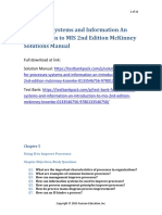 Processes Systems and Information An Introduction To MIS 2nd Edition McKinney Solutions Manual 1