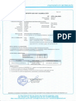 Certificado Calibracion