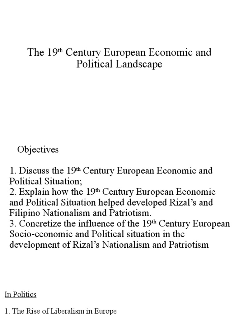 The 19th Century European Economic and Political Landscape | PDF | Politics
