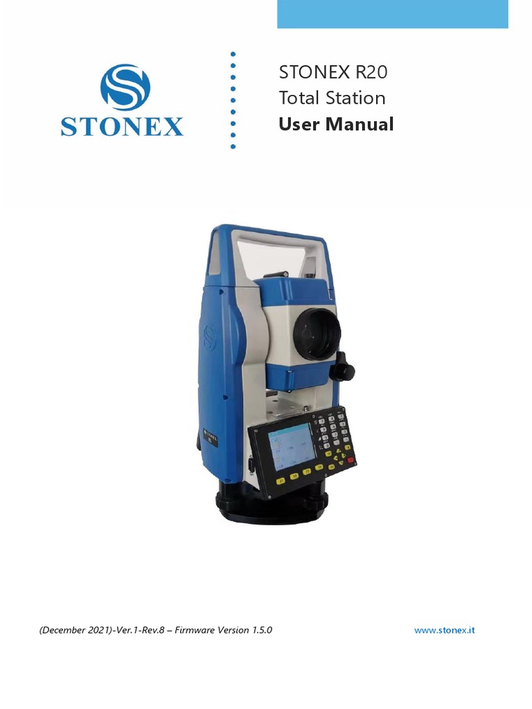 Stonex R20 Total Station User Manual | PDF