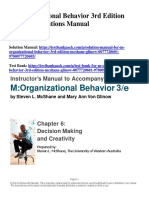 M Organizational Behavior 3rd Edition McShane Solutions Manual Download