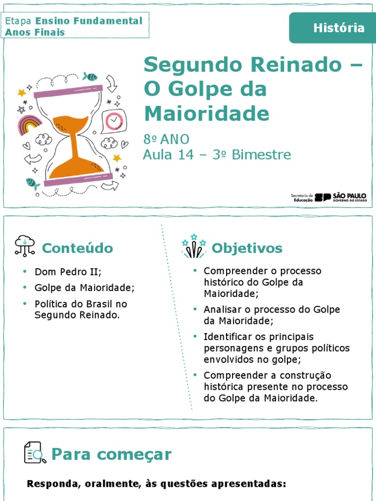 Golpe da Maioridade no Segundo Reinado | PDF | Brasil