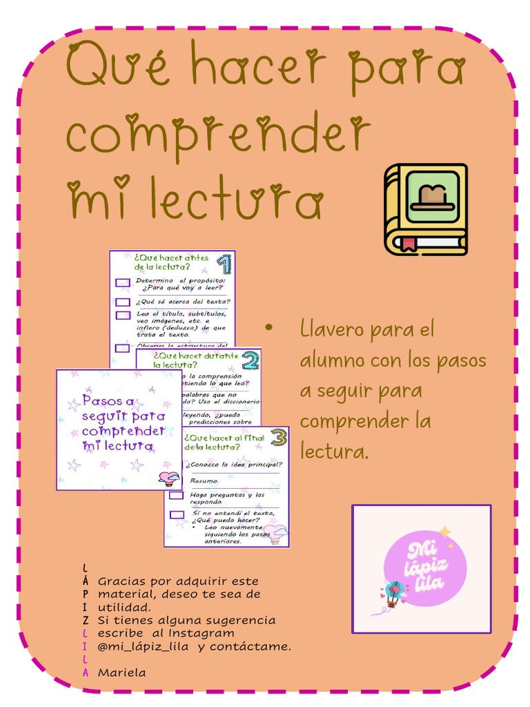 Llavero Comprensión Lectora | PDF