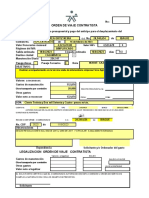 Formato Orden de Desplazamiento Contratistas