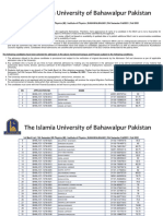 1st Merit List 5th Semester BS Physics M Institute of Physics BAHAWALNAGAR 5th Semester Fall2021 Fall 2021