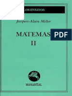 Jacques Alain Miller 1988 Matemas II
