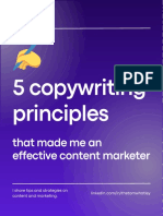 5 Copywriting Principles For Effective Content Marketing 23455298374