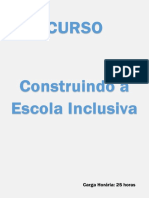 Curso Construindo A Escola Inclusiva