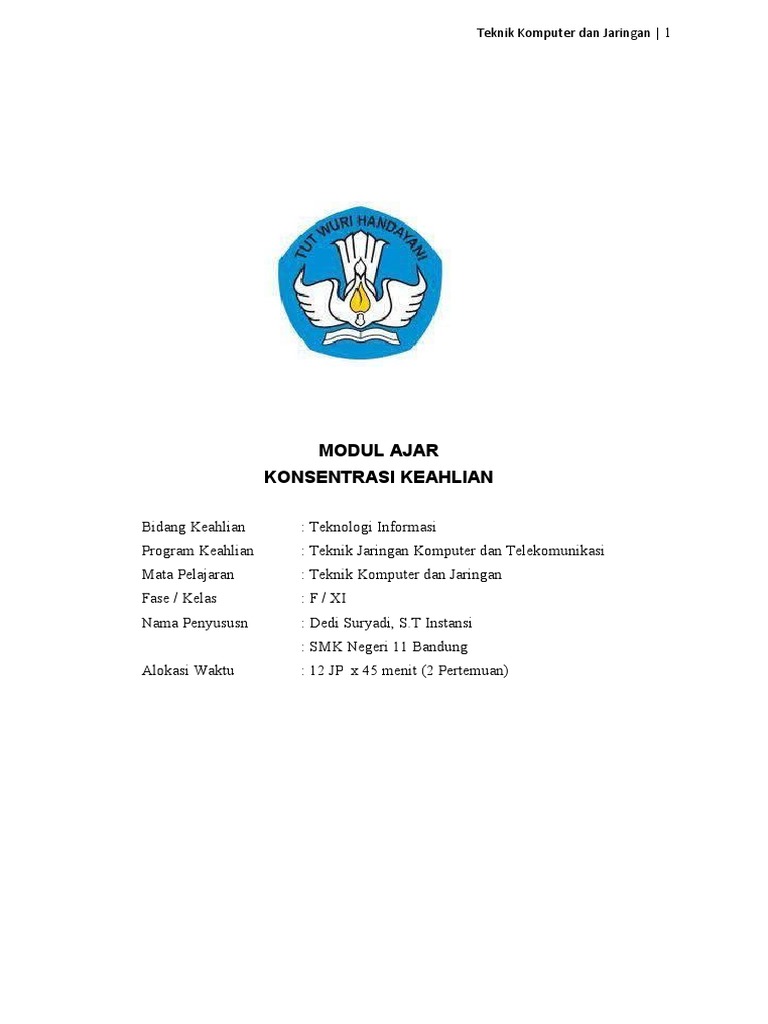 Modul Ajar Teknik Komputer Dan Jaringan Perencanaan Dan Pengalamatan