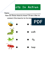 Animal Movements Green Illustrative Science Printable Worksheet