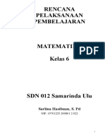 RPP Matematika Kelas 6