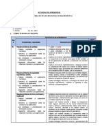 Actividad de Aprendizaje - COMUNI-PRUEBA DE MATEMA