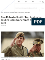 WAR-CRIMINALS-Ben Roberts-Smith_ Top Australian Soldier Loses War Crimes Defamation Case - BBC News