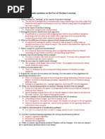 Robotics AI& ML Sample Questions