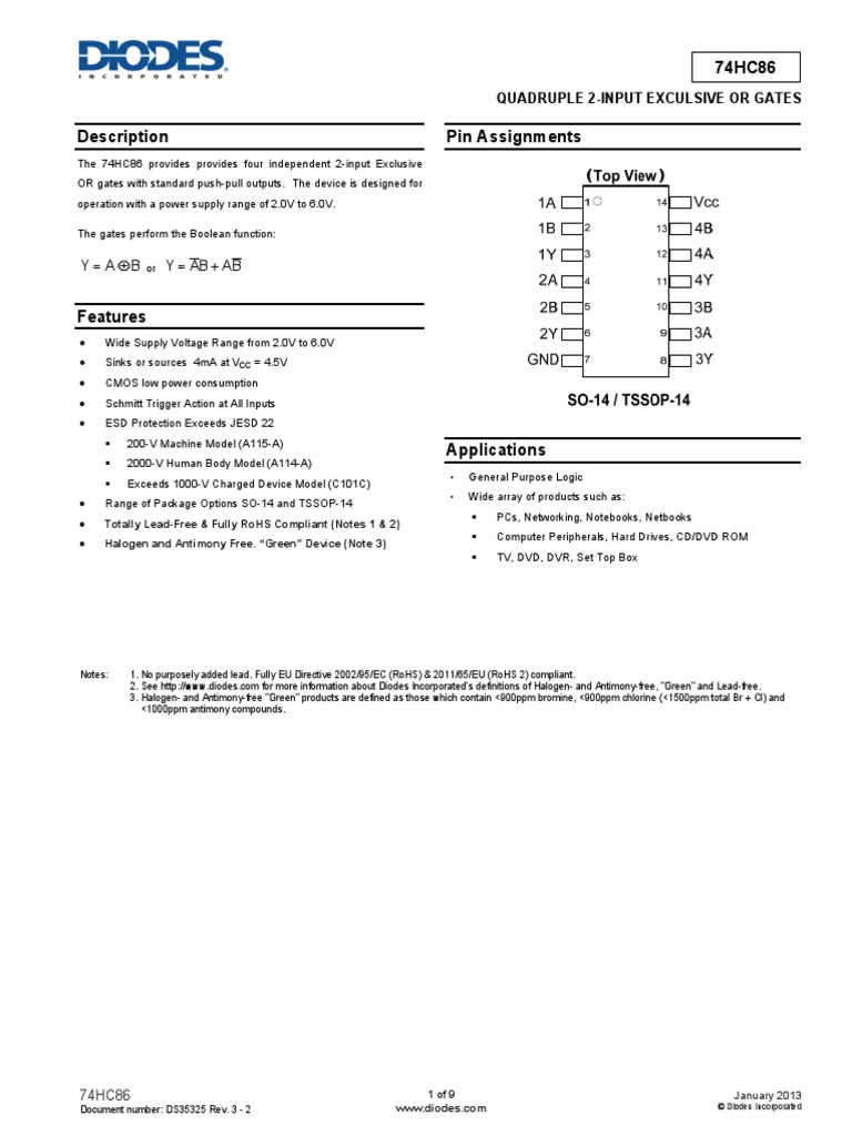 74HC86 | PDF